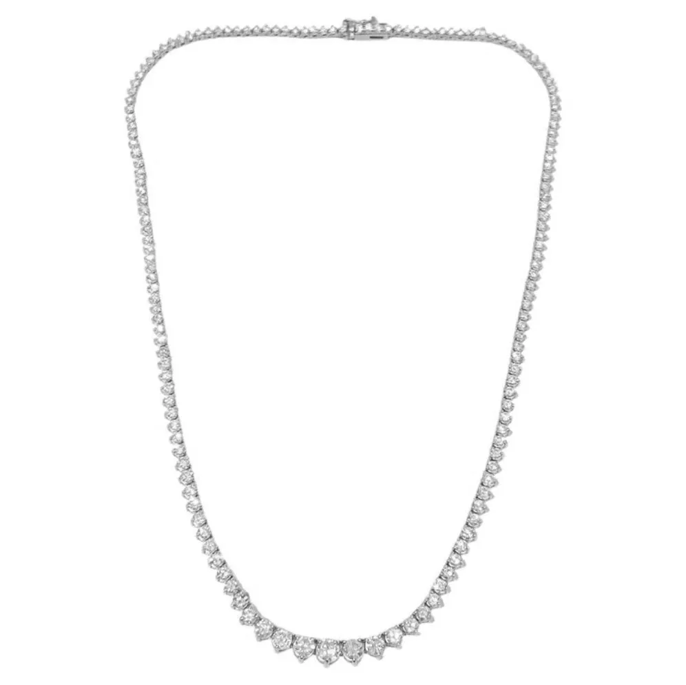 10 Carat Diamond Riviera Tennis Necklace