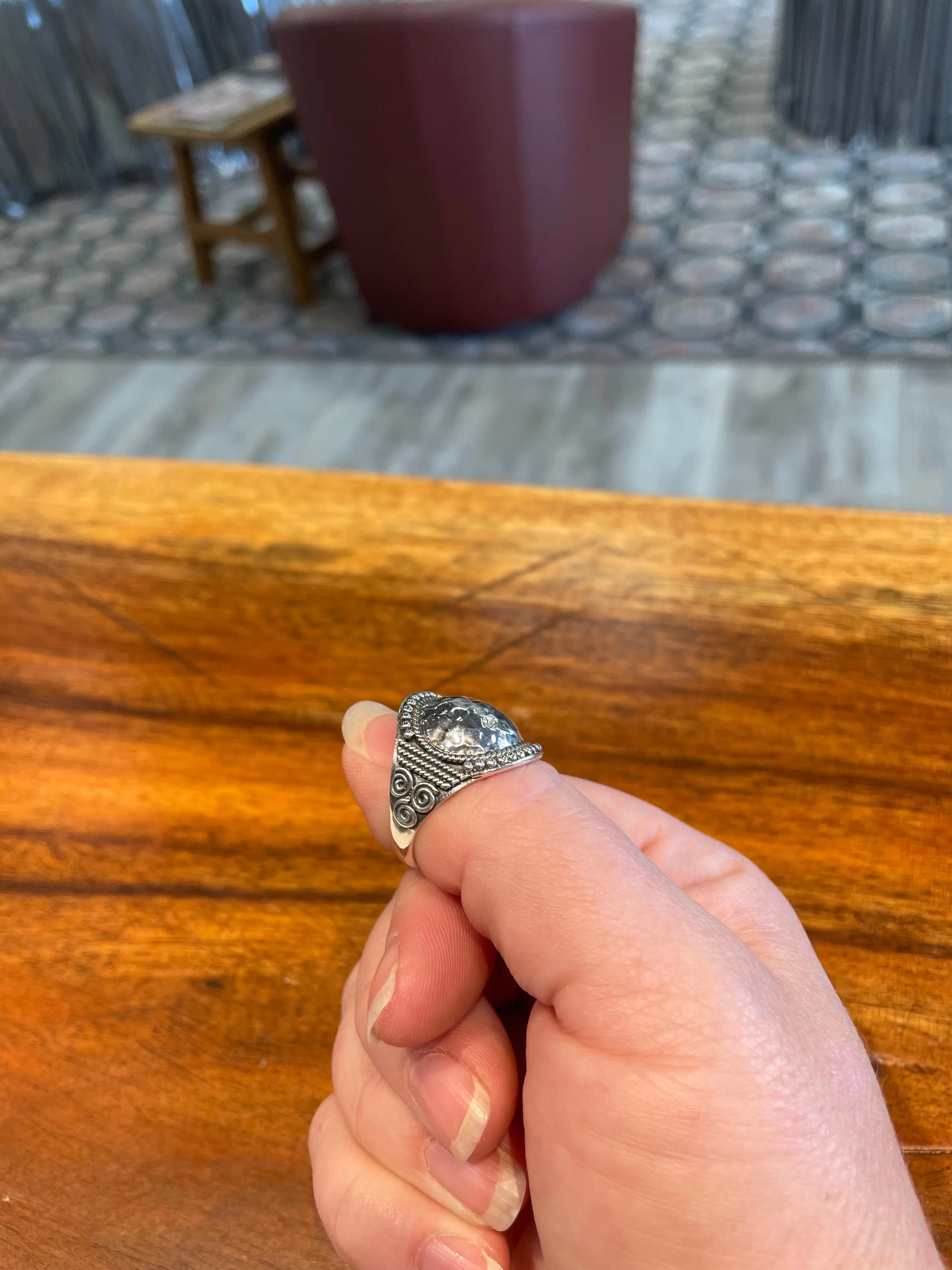 Domed Ring in Silver