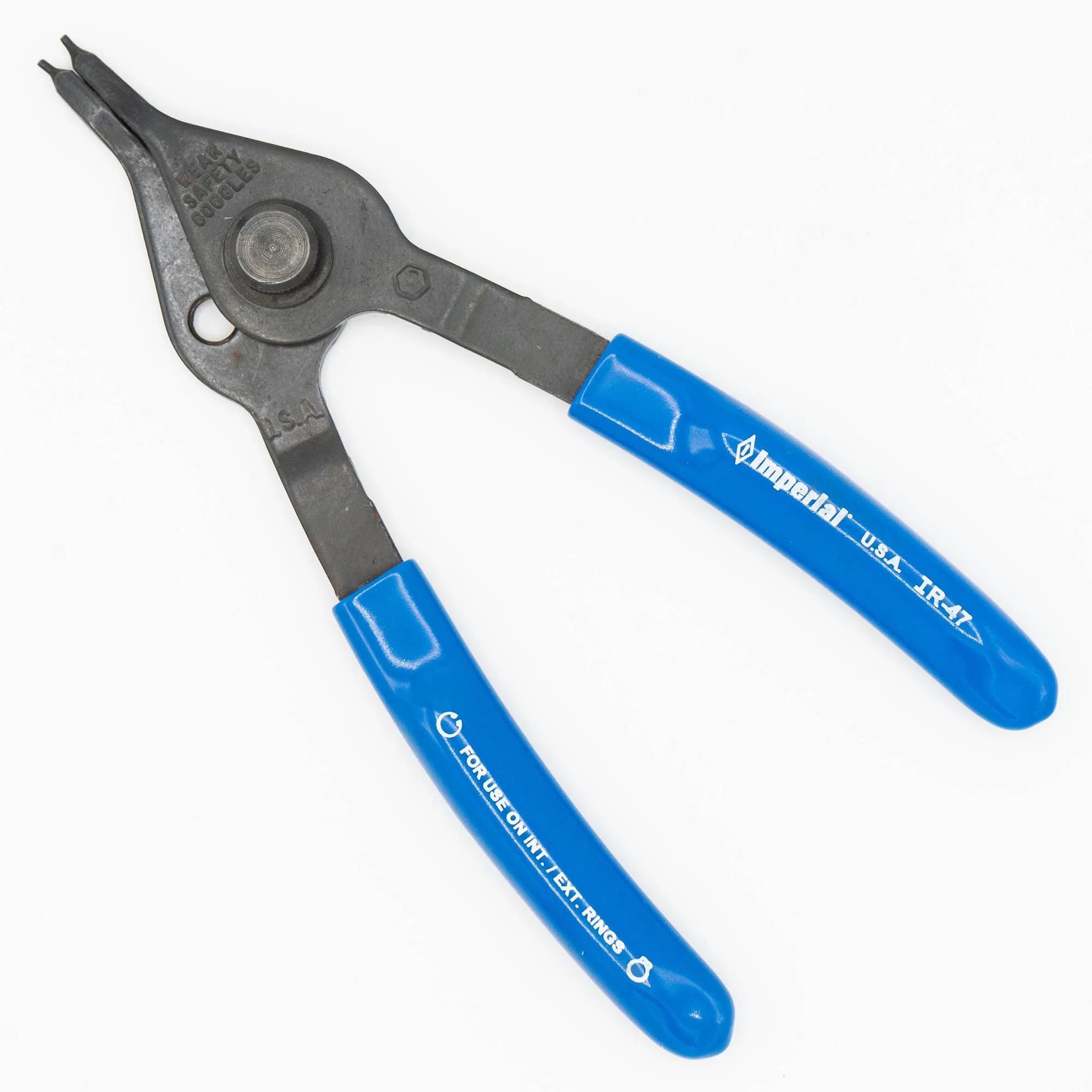 Imperial IR-47 Retaining Ring Pliers Convertible .047" Tip Diameter for External and Internal Retaining Rings (Milbar 32R)