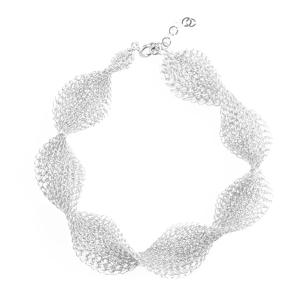 INFINITY Wire Crochet Gold Bracelet
