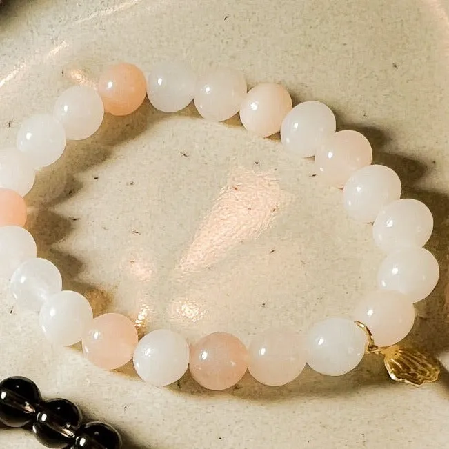 Mala: Pink Aventurine Beaded Mala Bracelet