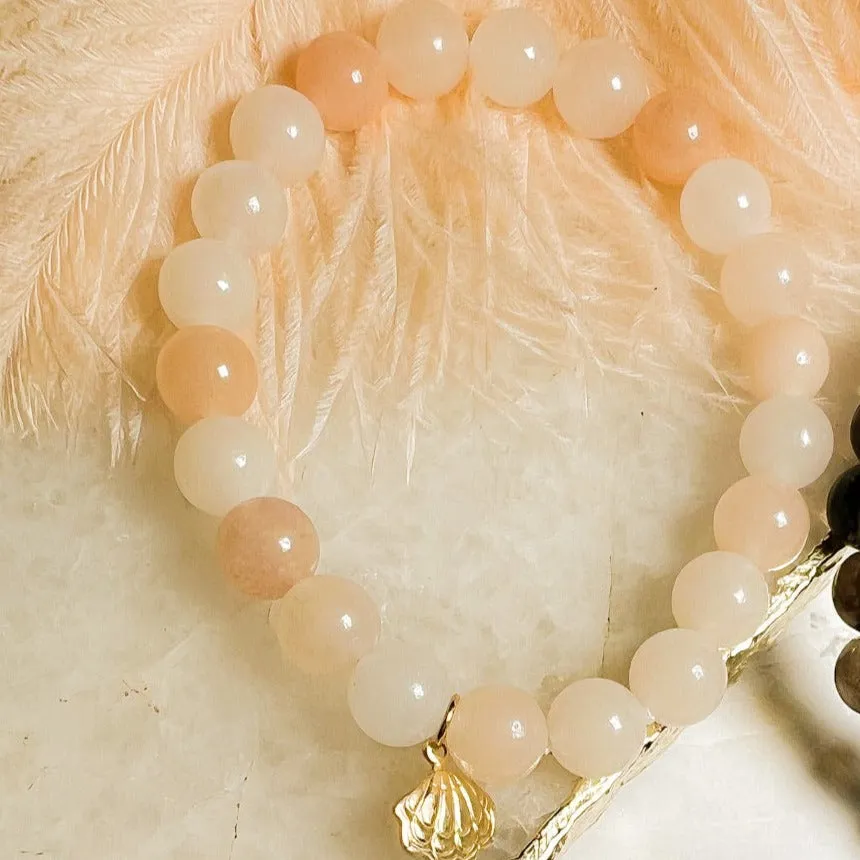 Mala: Pink Aventurine Beaded Mala Bracelet