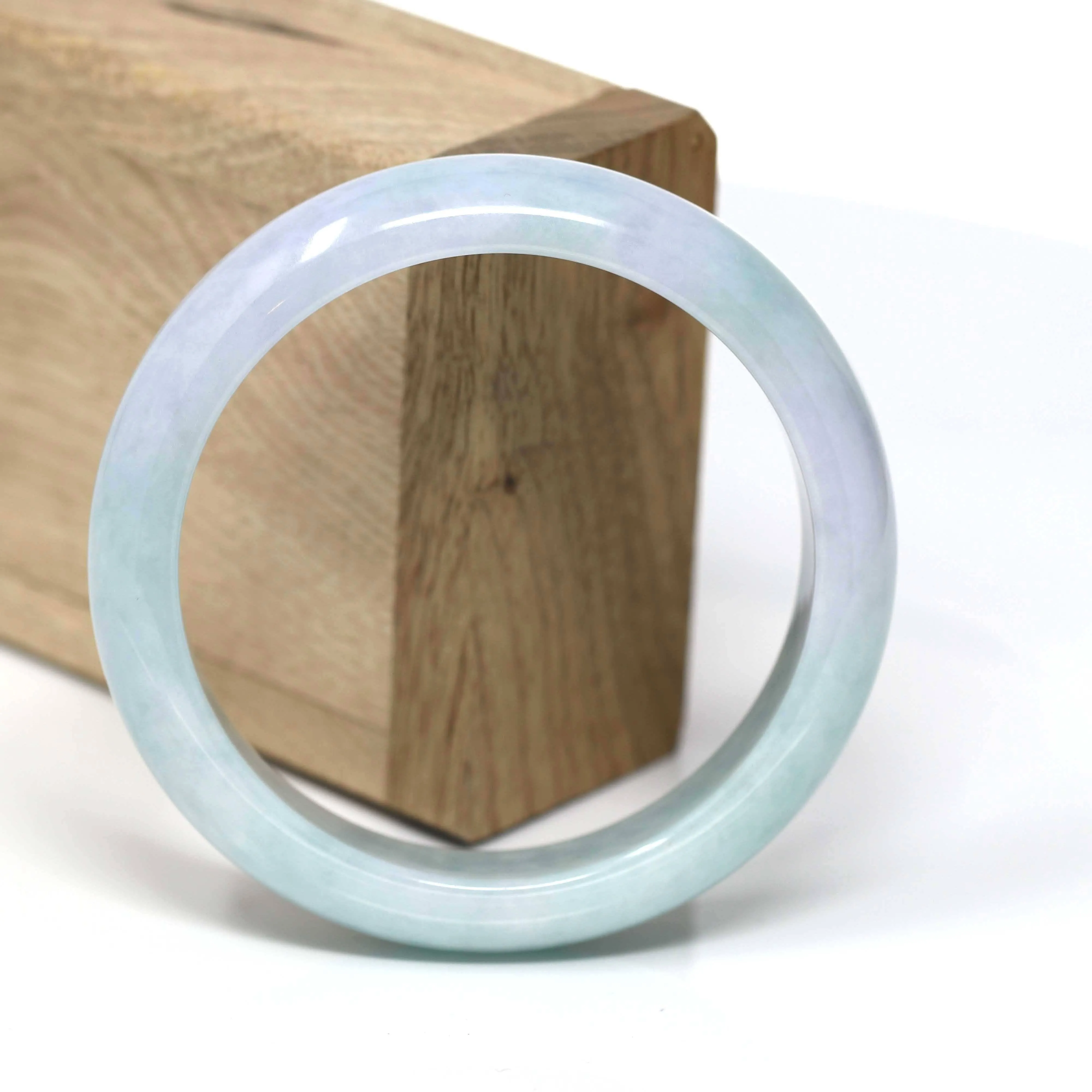 Natural Burmese Jade Jadeite Bangle Bracelet ( 58.3 mm ) #465
