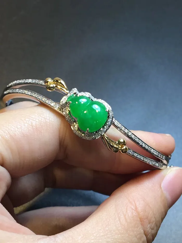 Natural Jade Bracelet Jadeite Bracelet NBT60