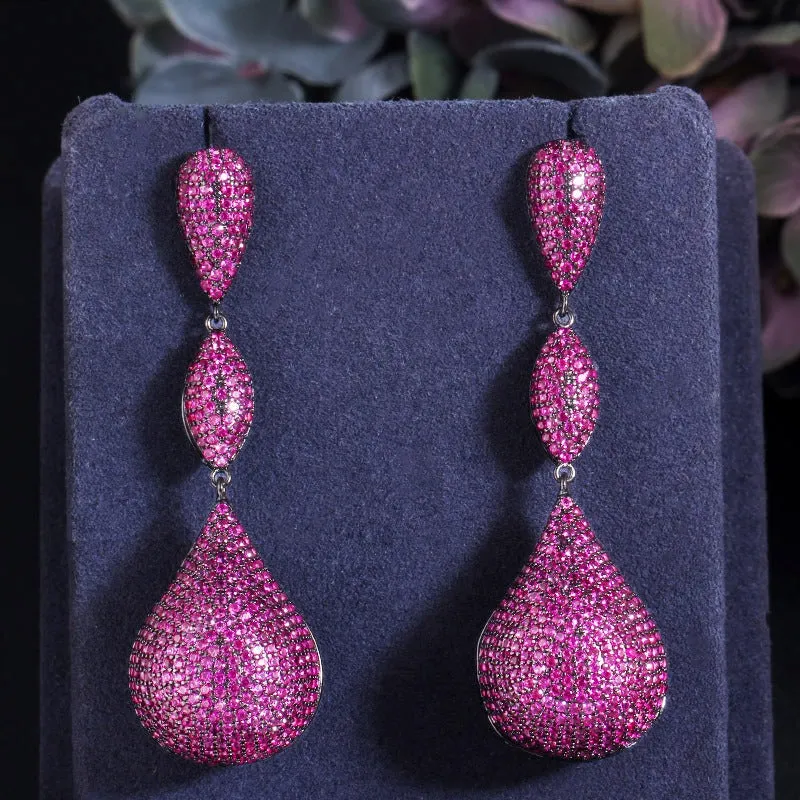 Pre Order:  Micro-Paved Zirconia Irregular Earrings